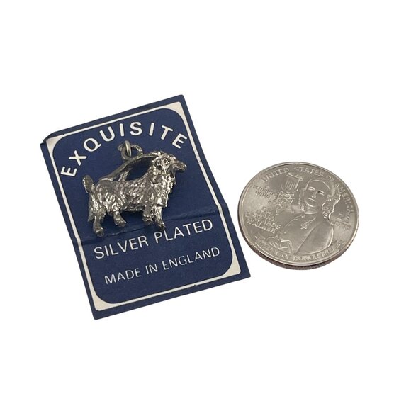 Exquisite Silver Plated Goat Charm Made In England Gift for Goat Lover - Picture 6 of 6